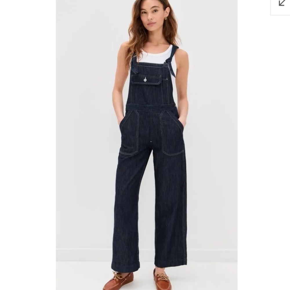DENIMIST TIE STRAPS RELAXED OVERALLS RETAIL PRICE $465 SIZE XS NWOT - Picture 3 of 16